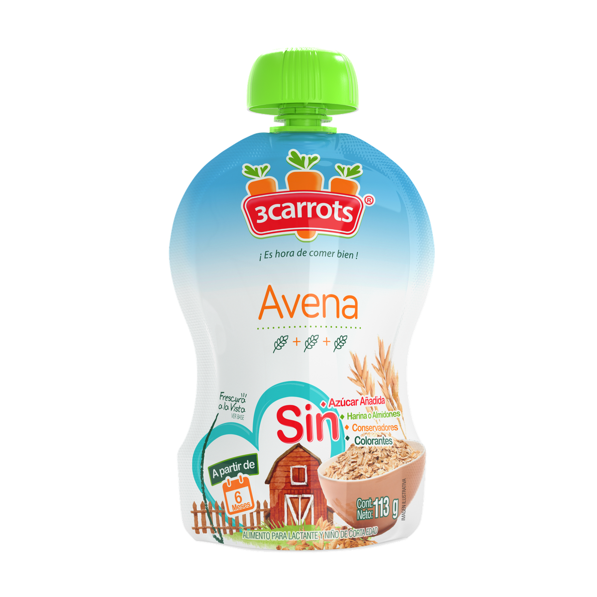 Avena (Caja con 24 papillas)